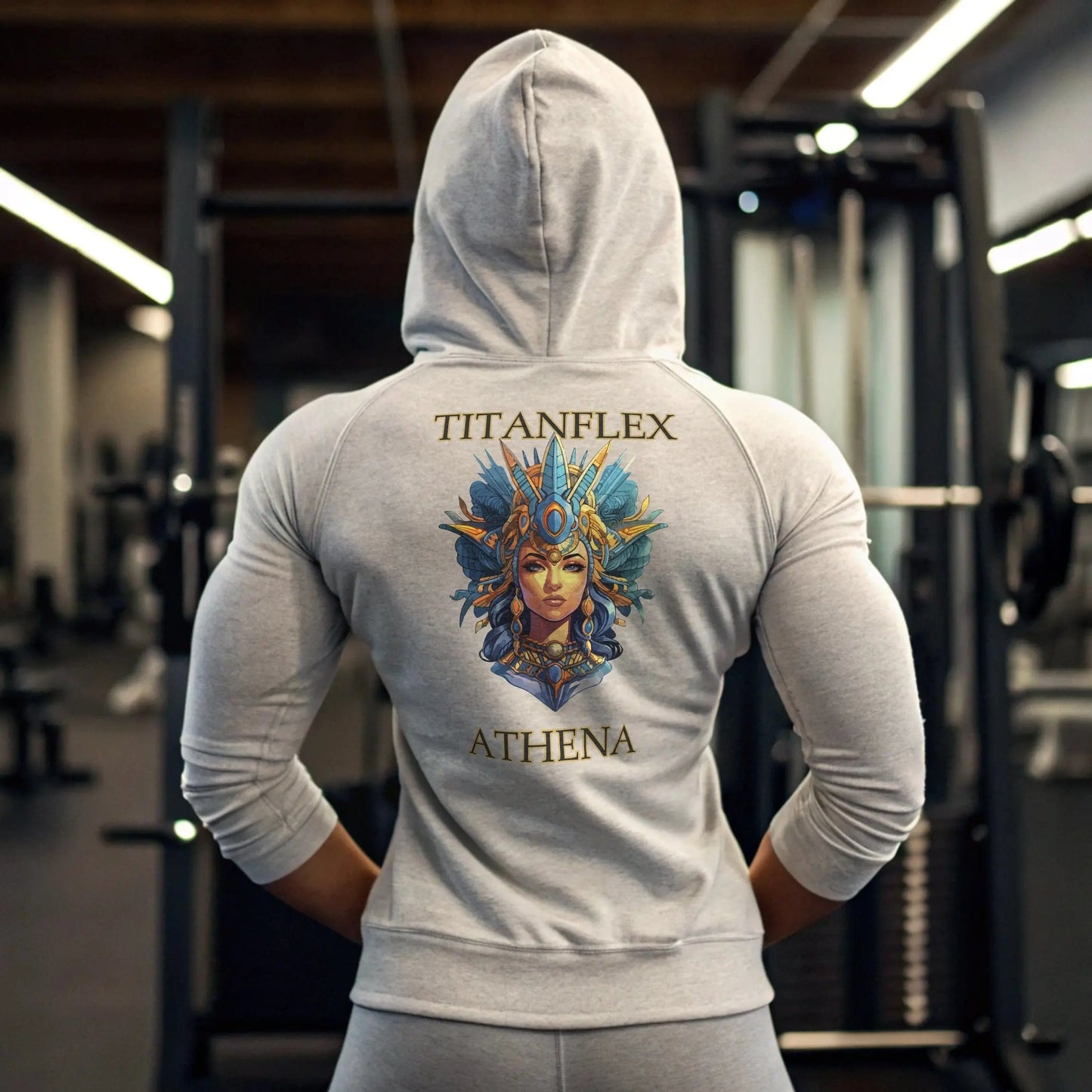 Printify Hoodie Women’s Gym Hoodie – Athena Warrior Goddess | Empowering & Stylish Workout Hoodie Women’s Gym Hoodie – Athena Warrior Goddess | Empowering & Stylish Workout Hoodie