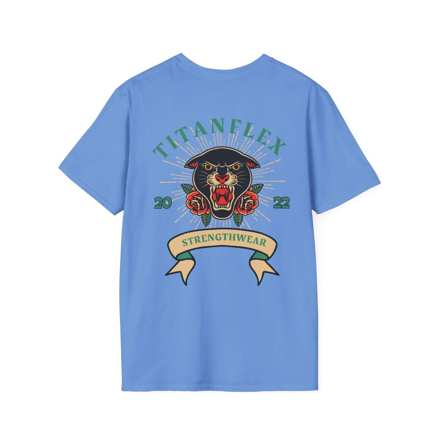 Printify T-Shirt Fierce Panther, Tattoo-Inspired Women's Gym T-Shirt Fierce Panther, Tattoo-Inspired Women's Gym T-Shirt