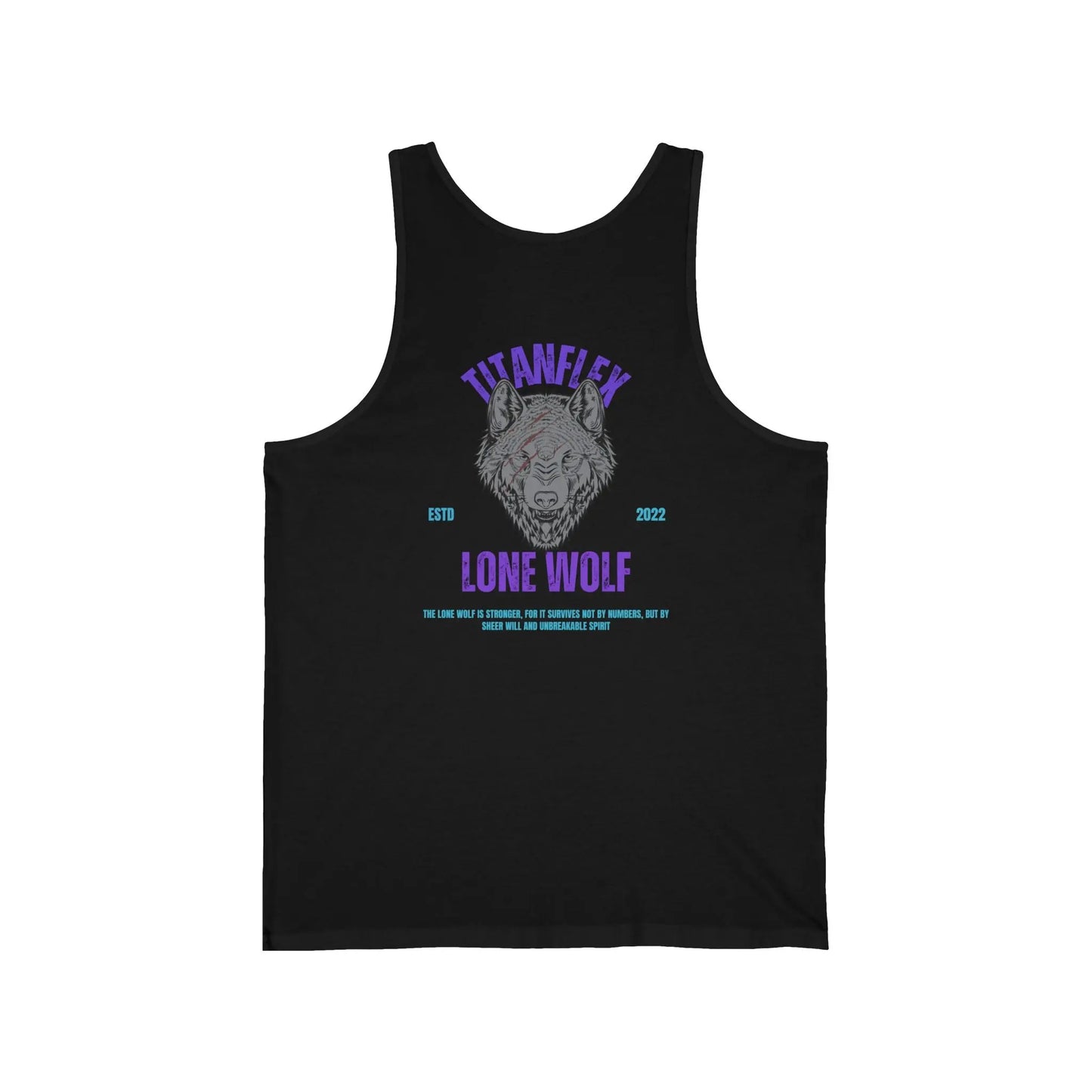 Printify Tank Top Men's Gym/bodybuilding Tank Top – Lone Wolf Design Men's Gym/bodybuilding Tank Top – Lone Wolf Design - TitanFlex