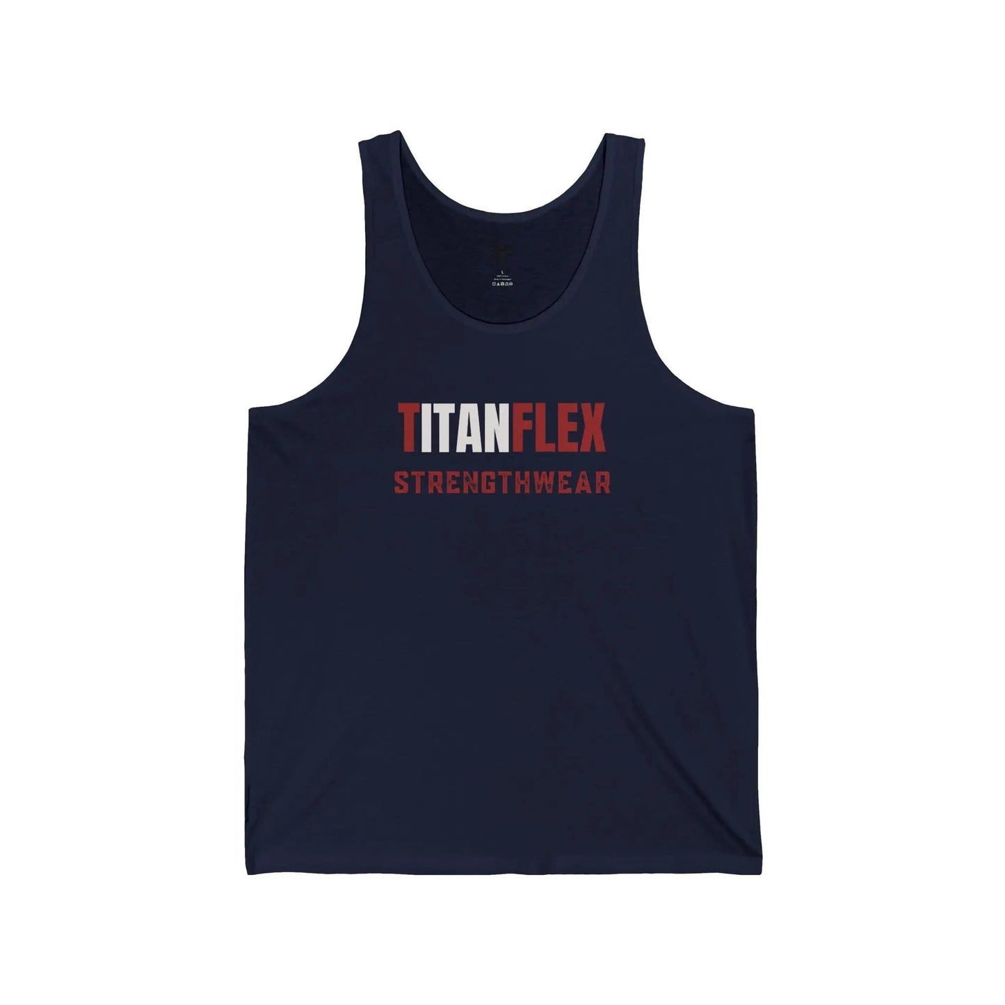 Printify Tank Top XS / Navy Men's Gym/bodybuilding Tank Top – Lone Wolf Design Men's Gym/bodybuilding Tank Top – Lone Wolf Design - TitanFlex