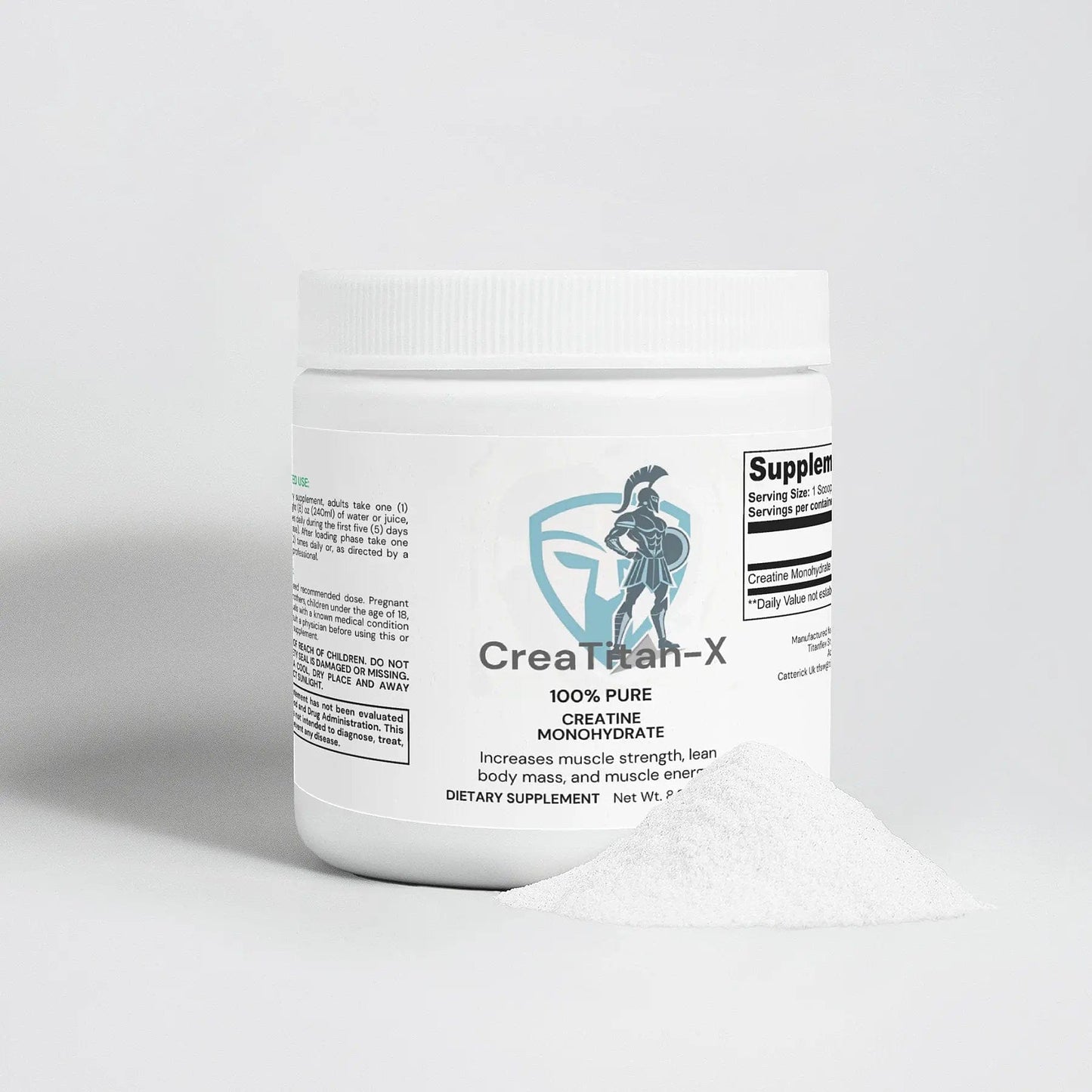 Pharmaceutical-grade creatine monohydrate powder for strength, size & recovery. Third-party tested, stomach-friendly, and mixable. Creatine Monohydrate Creatine Monohydrate - TitanFlex Strength Wear