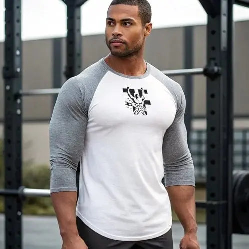 TitanFlex Strength Wear Long-sleeve Men's TitanFlex Lifting Club 3/4 Tee shirt Men's TitanFlex Lifting Club 3/4 Tee