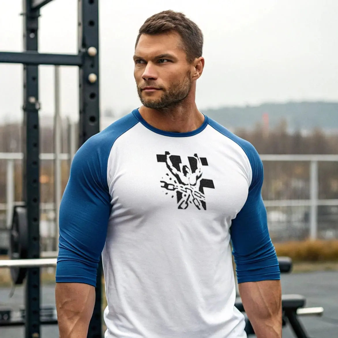 TitanFlex Strength Wear Long-sleeve Men's TitanFlex Lifting Club 3/4 Tee shirt Men's TitanFlex Lifting Club 3/4 Tee