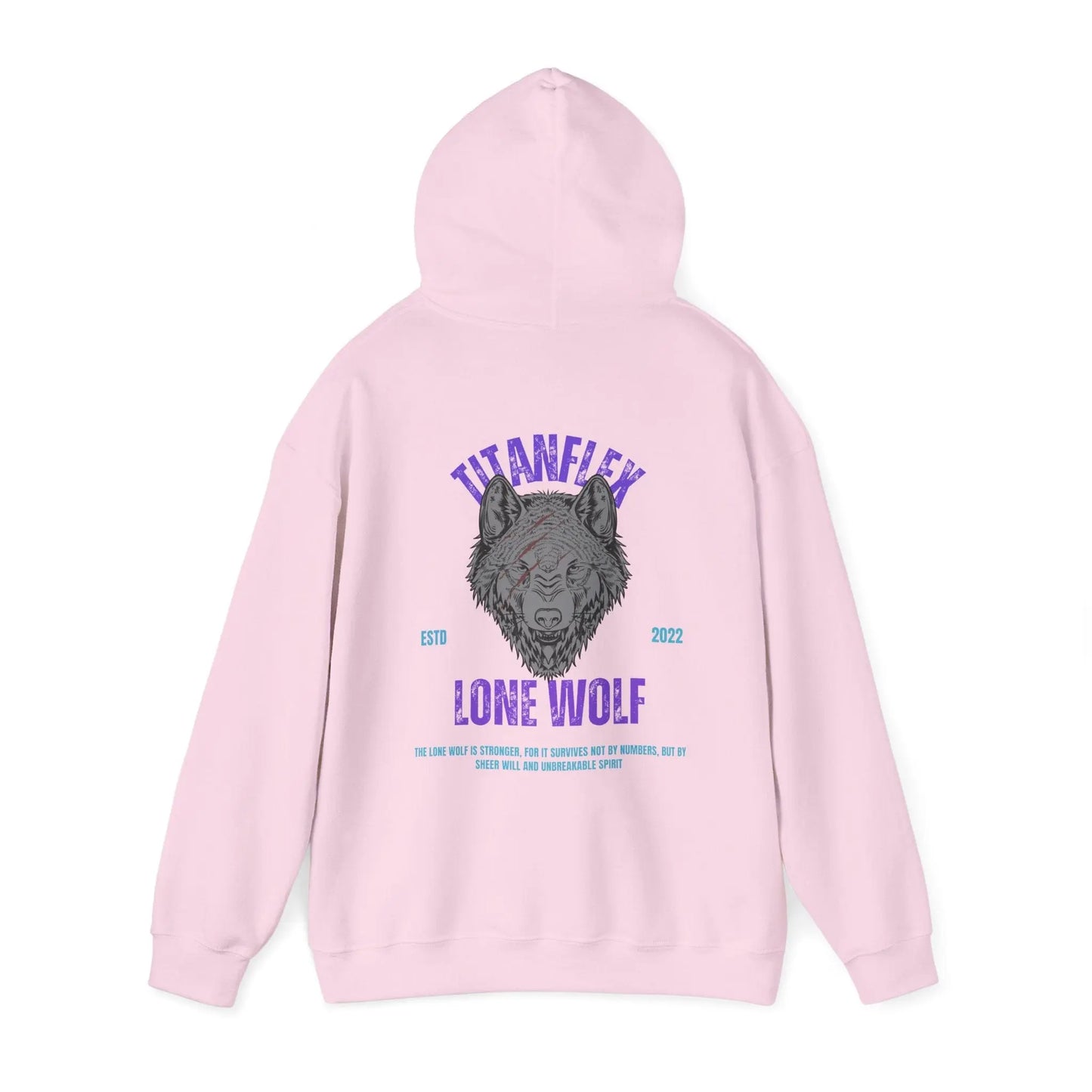 Printify Hoodie Unisex Hooded Sweatshirt - Lone Wolf Design, Perfect for Fitness and Outdoor Enthusiasts Unisex Hooded Sweatshirt - Lone Wolf Design, Perfect for Fitness and Outdoor Enthusiasts