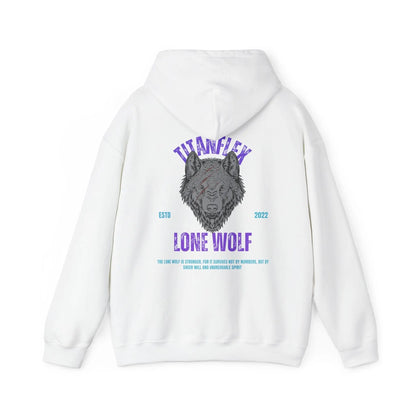 Printify Hoodie Unisex Hooded Sweatshirt - Lone Wolf Design, Perfect for Fitness and Outdoor Enthusiasts Unisex Hooded Sweatshirt - Lone Wolf Design, Perfect for Fitness and Outdoor Enthusiasts