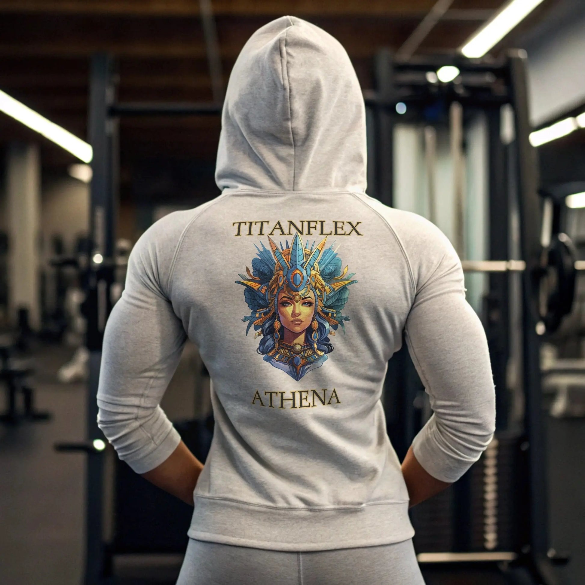 Printify Hoodie Women’s Gym Hoodie – Athena Warrior Goddess | Empowering & Stylish Workout Hoodie Women’s Gym Hoodie – Athena Warrior Goddess | Empowering & Stylish Workout Hoodie