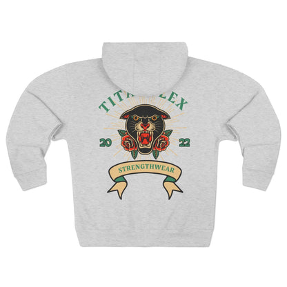 Printify Hoodie Womens Panther tattoo inspired zipper hoodie Womens Panther tattoo inspired zipper hoodie