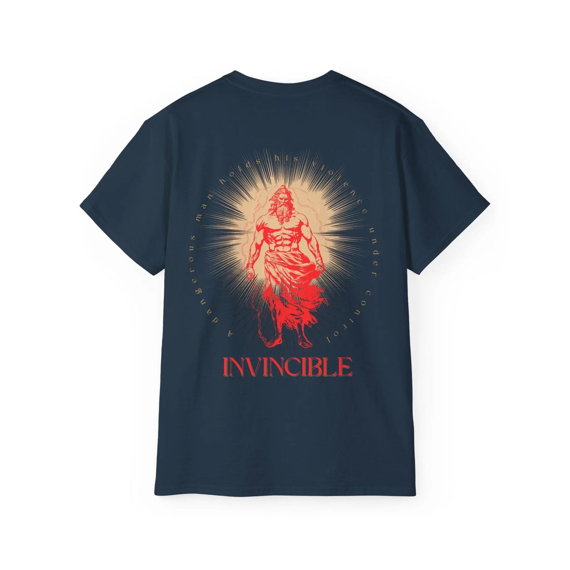 Printify T-Shirt Invincible gym wear, mythical warrior shirt Invincible gym wear, mythical warrior shirt