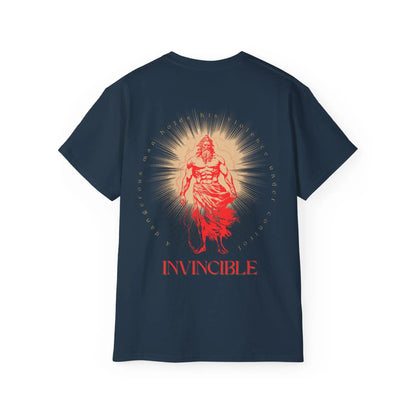 Printify T-Shirt Invincible gym wear, mythical warrior shirt Invincible gym wear, mythical warrior shirt
