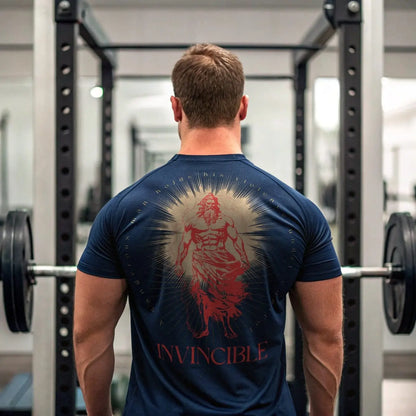 Printify T-Shirt Invincible gym wear, mythical warrior shirt Invincible gym wear, mythical warrior shirt