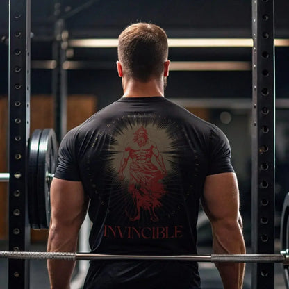 Printify T-Shirt Invincible gym wear, mythical warrior T shirt Invincible gym wear, mythical warrior T shirt
