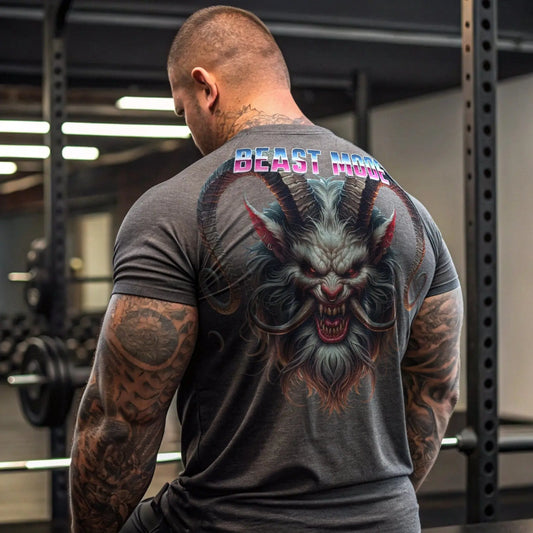 Printify T-Shirt TitanFlex Mens Beast Mode Graphic Tee TitanFlex Mens Beast Mode Graphic Tee