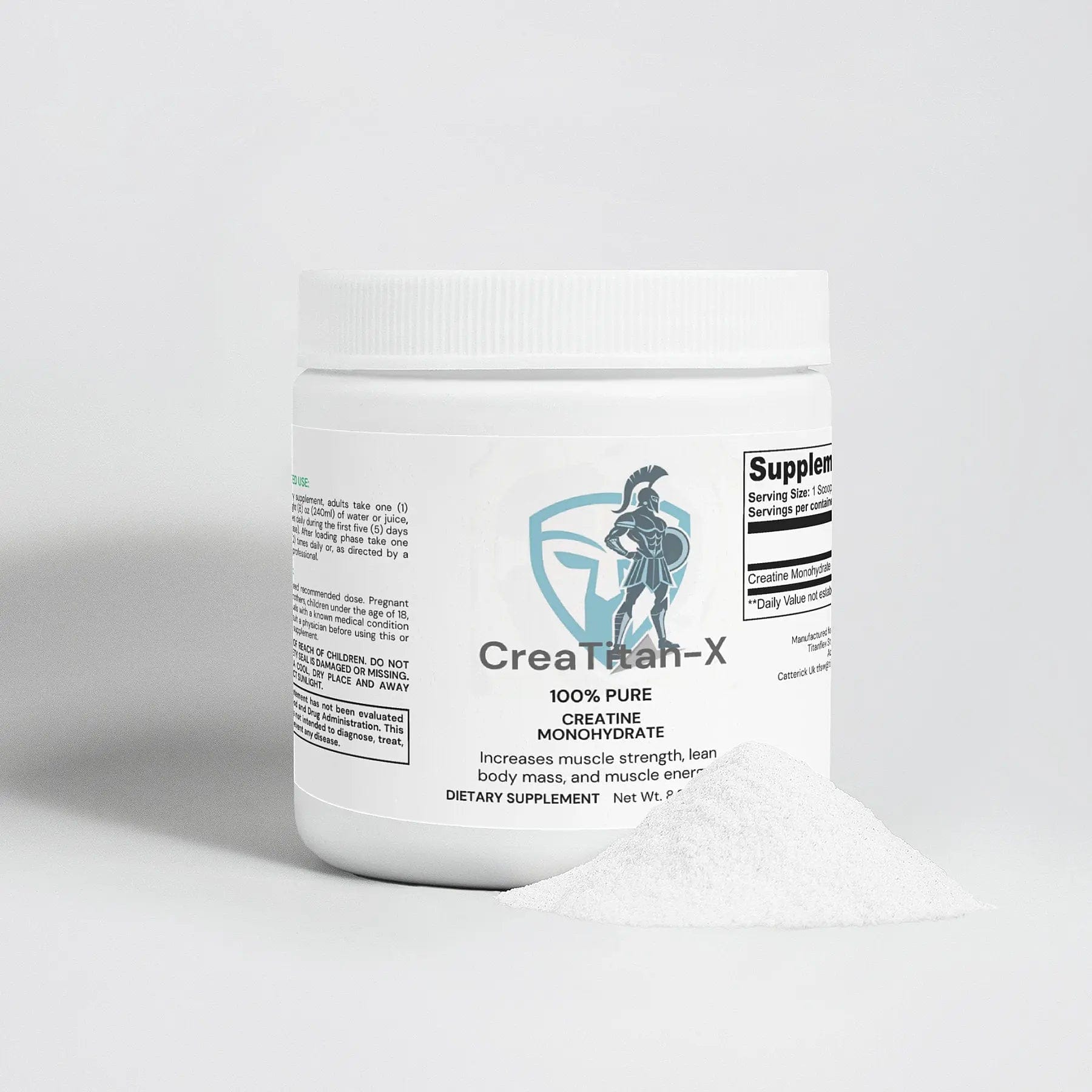 Pharmaceutical-grade creatine monohydrate powder for strength, size & recovery. Third-party tested, stomach-friendly, and mixable. Creatine Monohydrate Creatine Monohydrate - TitanFlex Strength Wear
