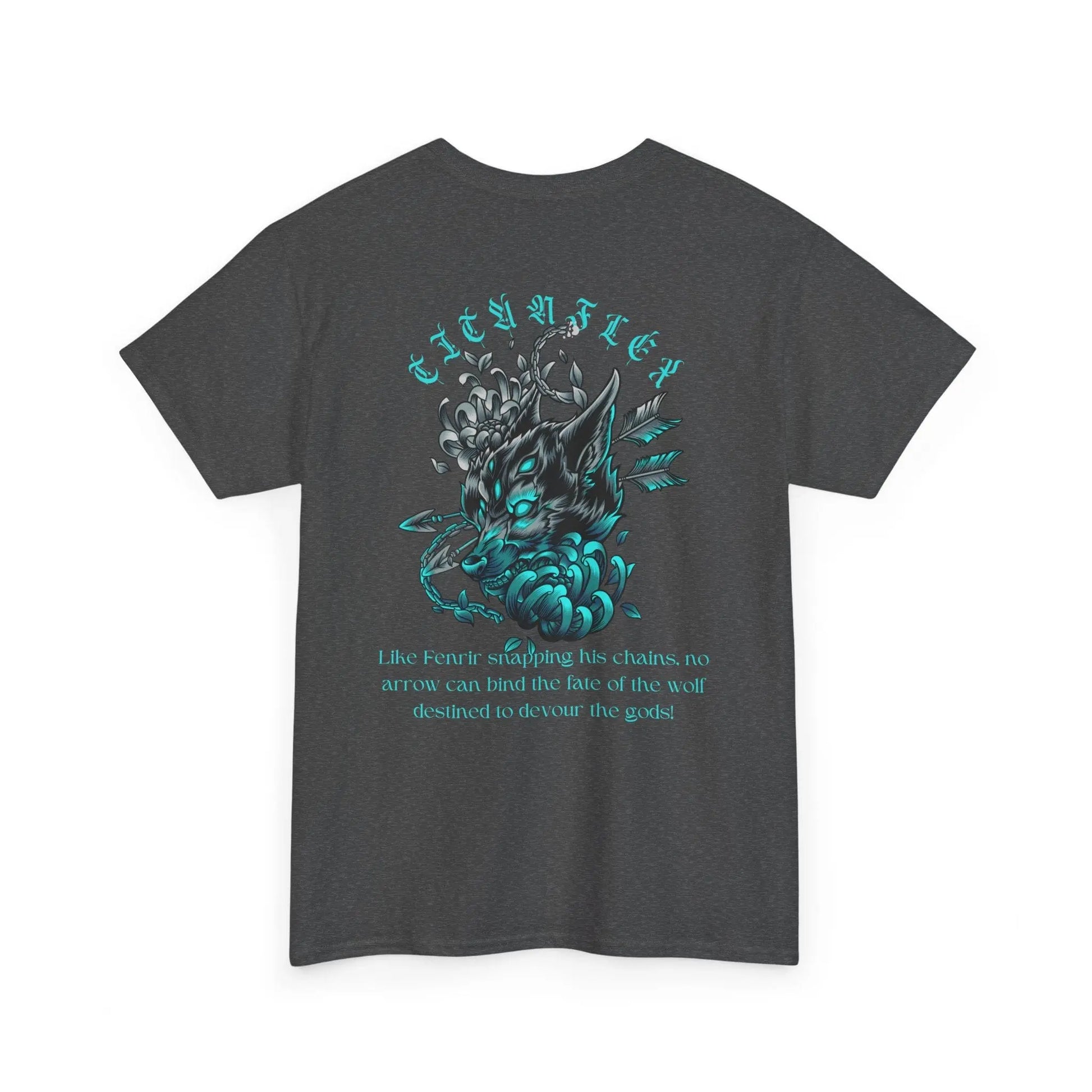 TitanFlex Strength Wear T-Shirt Men’s Gym T-Shirt – Fenrir & Arrows | Nordic Wolf Workout Shirt Men’s Gym T-Shirt – Fenrir & Arrows | Nordic Wolf Workout Shirt. Modern Viking bodybuilder