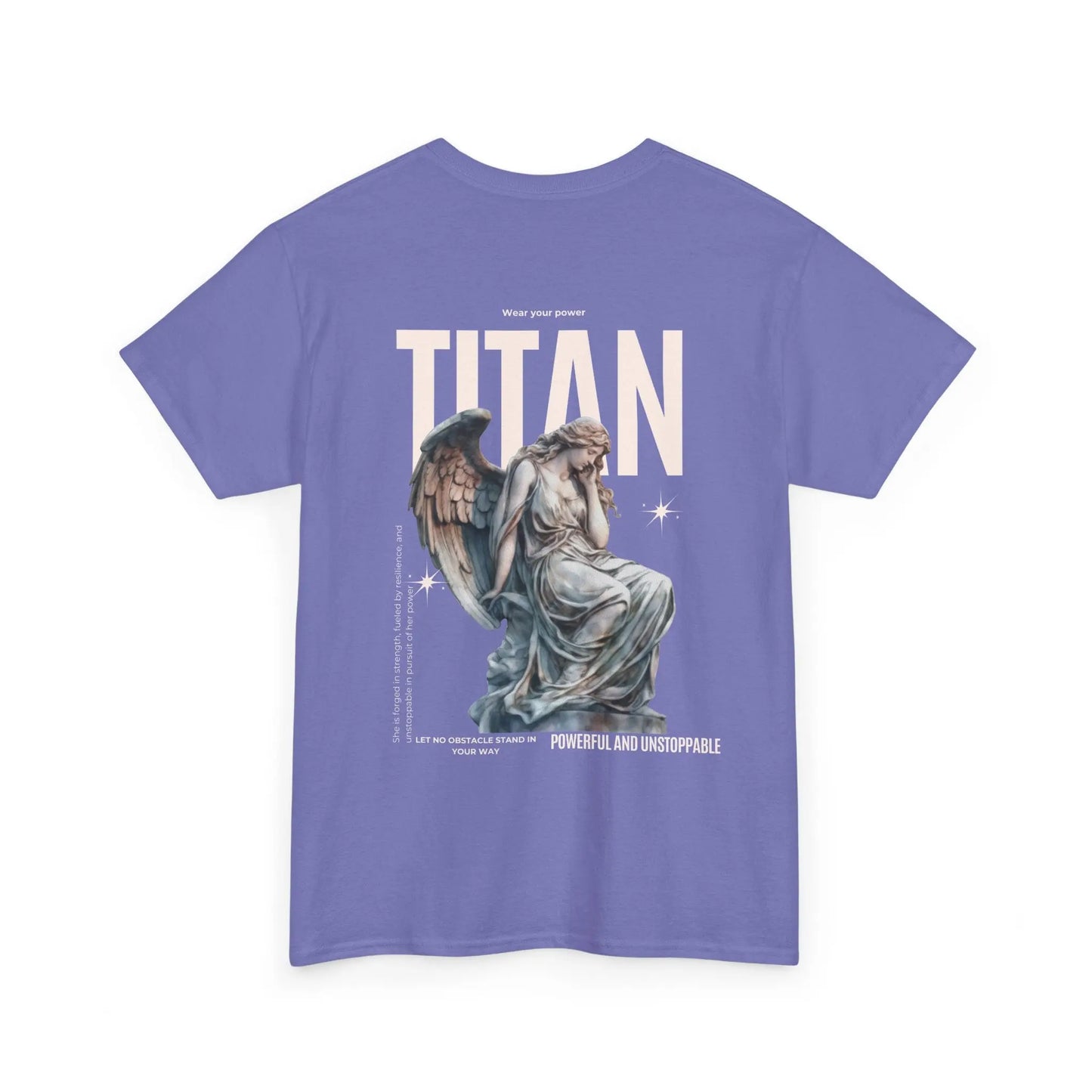 TitanFlex Strength Wear T-Shirt Violet / S Women's Gym T-Shirt – Powerful and Unstoppable Women's Gym T-Shirt – Powerful and Unstoppable