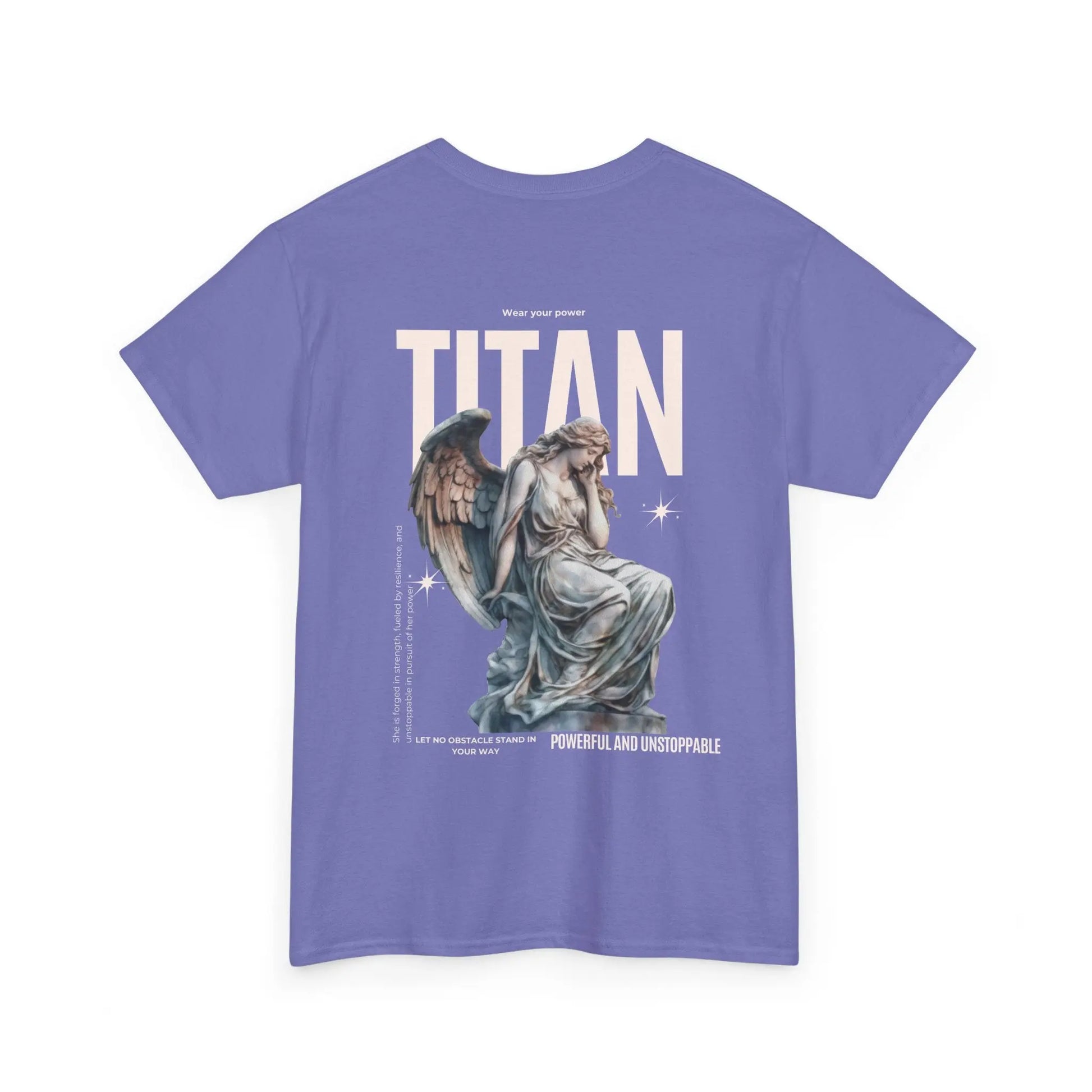 TitanFlex Strength Wear T-Shirt Violet / S Women's Gym T-Shirt – Powerful and Unstoppable Women's Gym T-Shirt – Powerful and Unstoppable