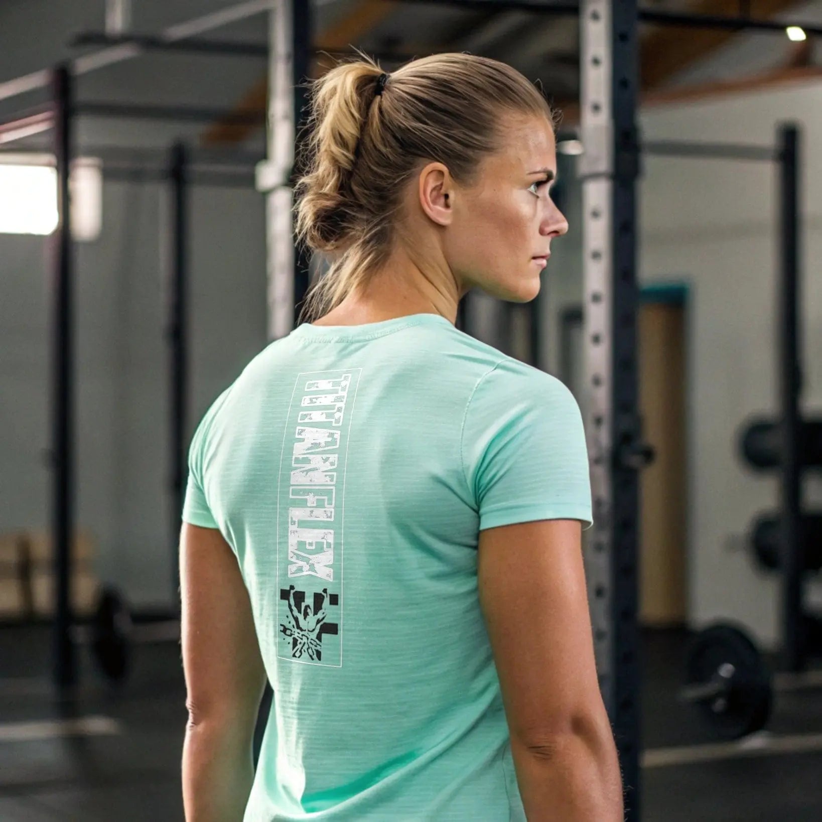 TitanFlex Strength Wear T-Shirt Women's Gym T-Shirt – Mint Green Women's Gym T-Shirt – Mint Green